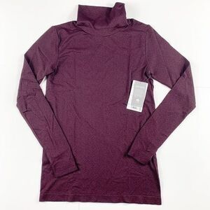 Athleta Flurry Peak Turtleneck Eggplant & Black Size Medium New w/ Tag MSRP $89